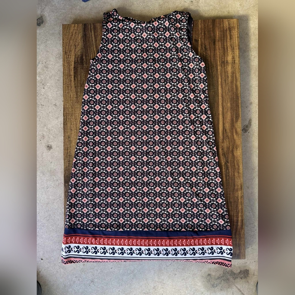 Magnolia Black and Pink Geometric A-Line Skirt